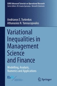 bokomslag Variational Inequalities in Management Science and Finance