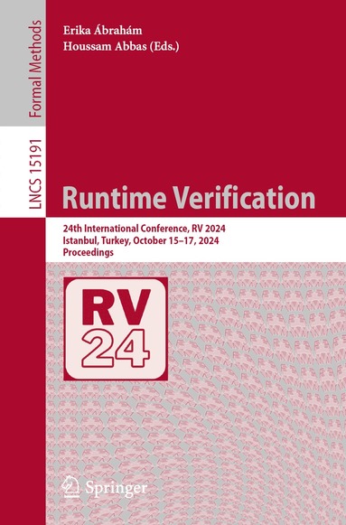 Erika Ábrahám, Houssam Abbas - Runtime Verification, Häftad