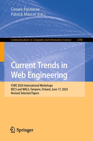 Cesare Pautasso, Patrick Marcel - Current Trends in Web Engineering, Häftad