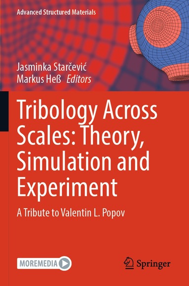 Jasminka Starčević, Markus Heß - Tribology Across Scales: Theory, Simulation and Experiment, Häftad
