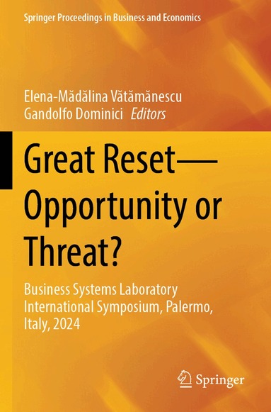 Elena-Mădălina Vătămănescu, Gandolfo Dominici - Great Reset—Opportunity or Threat?, Häftad