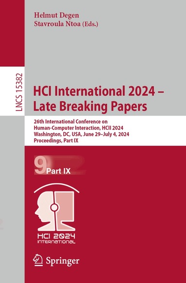 Helmut Degen, Stavroula Ntoa - HCI International 2024 – Late Breaking Papers, Häftad