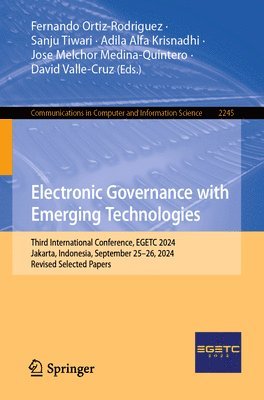 bokomslag Electronic Governance with Emerging Technologies