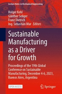 bokomslag Sustainable Manufacturing as a Driver for Growth