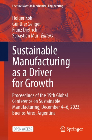 bokomslag Sustainable Manufacturing as a Driver for Growth