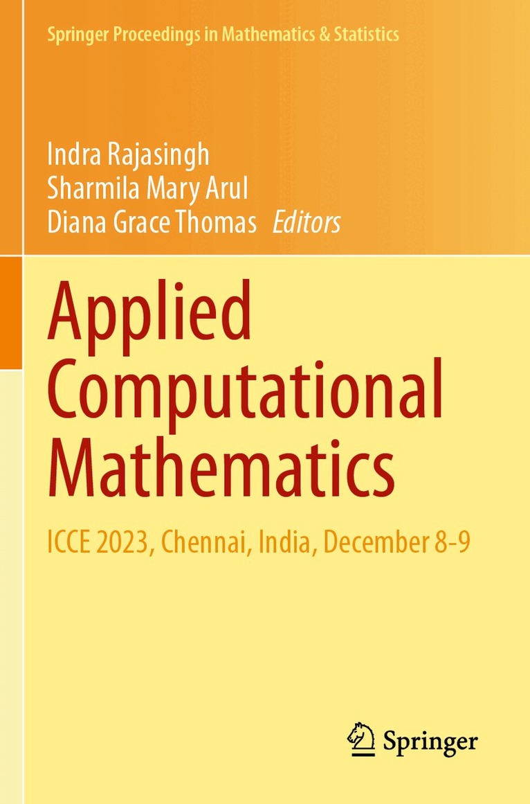 Indra Rajasingh, Sharmila Mary Arul, Diana Grace Thomas - Applied Computational Mathematics, Häftad