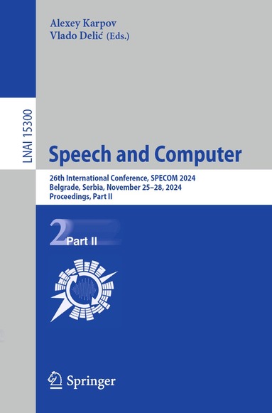 Alexey Karpov, Vlado Delić - Speech and Computer, Häftad