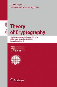 bokomslag Theory of Cryptography