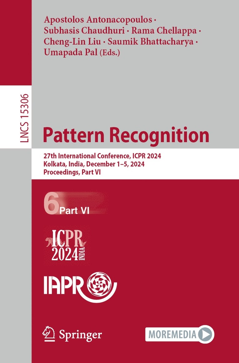 Apostolos Antonacopoulos, Subhasis Chaudhuri, Rama Chellappa, Cheng-Lin Liu, Saumik Bhattacharya, Umapada Pal - Pattern Recognition, Häftad
