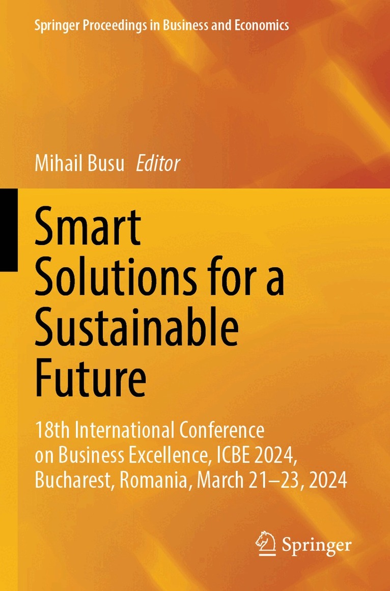 Mihail Busu - Smart Solutions for a Sustainable Future, Häftad