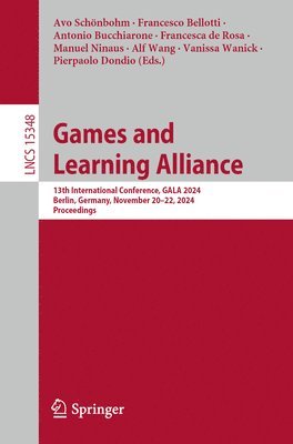 bokomslag Games and Learning Alliance