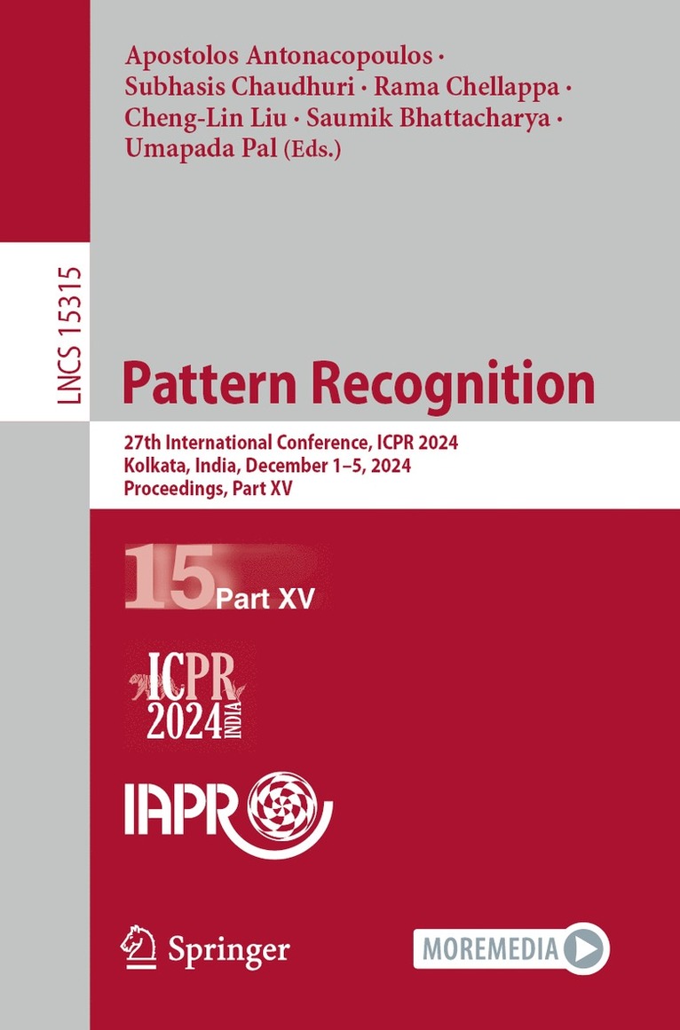 Apostolos Antonacopoulos, Subhasis Chaudhuri, Rama Chellappa, Cheng-Lin Liu, Saumik Bhattacharya, Umapada Pal - Pattern Recognition, Häftad