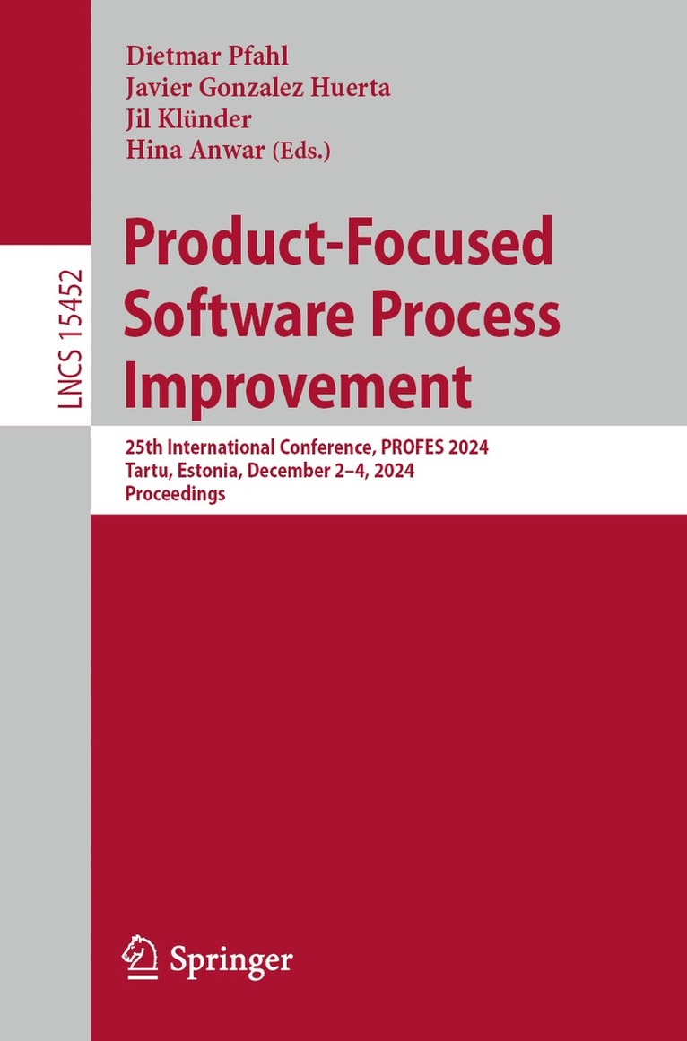 Product-Focused Software Process Improvement 1