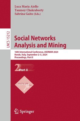 bokomslag Social Networks Analysis and Mining