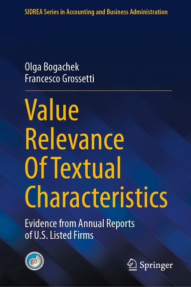 Olga Bogachek, Francesco Grossetti - Value Relevance Of Textual Characteristics, Inbunden