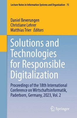 bokomslag Solutions and Technologies for Responsible Digitalization