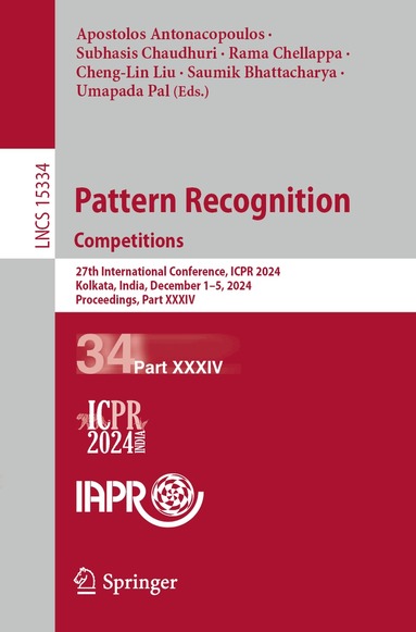 Apostolos Antonacopoulos, Subhasis Chaudhuri, Rama Chellappa, Cheng-Lin Liu, Saumik Bhattacharya, Umapada Pal - Pattern Recognition. Competitions, Häftad
