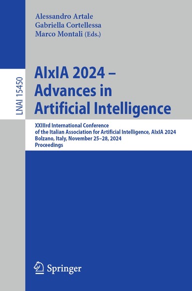 Alessandro Artale, Gabriella Cortellessa, Marco Montali - AIxIA 2024 – Advances in Artificial Intelligence, Häftad