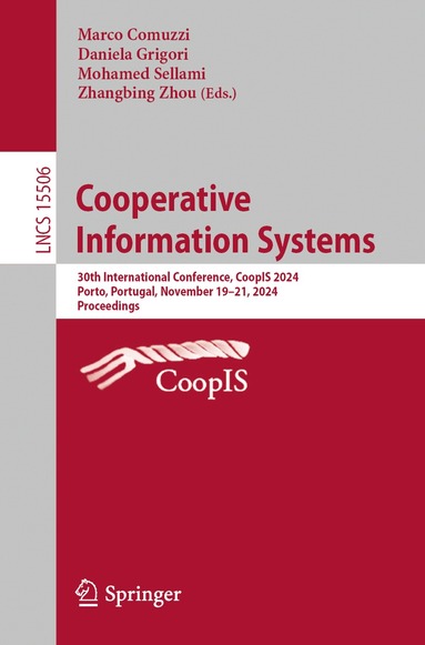 Marco Comuzzi, Daniela Grigori, Mohamed Sellami, Zhangbing Zhou - Cooperative Information Systems, Häftad
