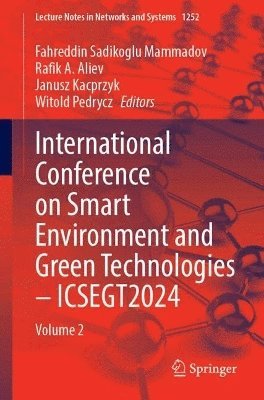 bokomslag International Conference on Smart Environment and Green Technologies  ICSEGT2024