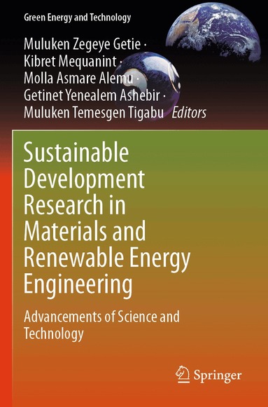 Muluken Zegeye Getie, Kibret Mequanint, Molla Asmare Alemu, Getinet Yenealem Ashebir, Muluken Temesgen Tigabu - Sustainable Development Research in Materials and Renewable Energy Engineering, Häftad
