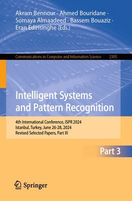 bokomslag Intelligent Systems and Pattern Recognition