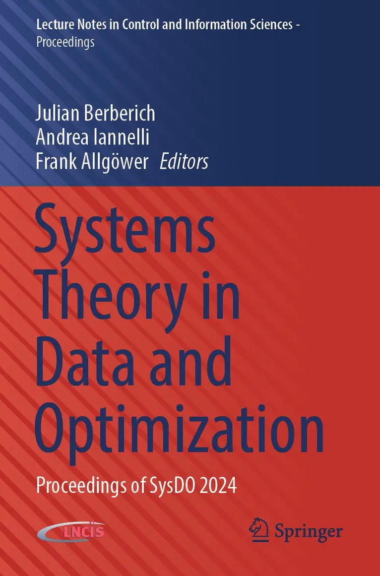 Julian Berberich, Andrea Iannelli, Frank Allgöwer - Systems Theory in Data and Optimization, Häftad. Tillgänglighet: Lägg i varukorg
