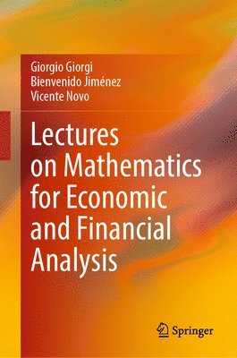 bokomslag Lectures on Mathematics for Economic and Financial Analysis