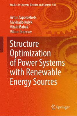 bokomslag Structure Optimization of Power Systems with Renewable Energy Sources