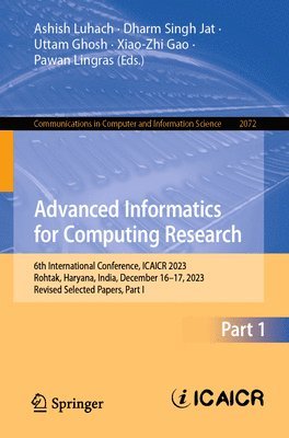 bokomslag Advanced Informatics for Computing Research