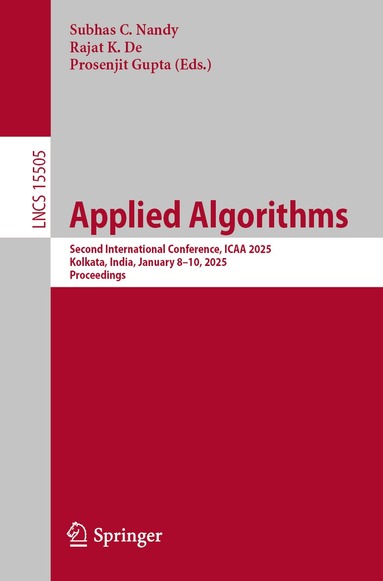 Subhas C. Nandy, Rajat K. De, Prosenjit Gupta - Applied Algorithms, Häftad