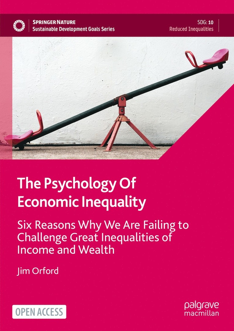 Jim Orford - Psychology Of Economic Inequality, Inbunden