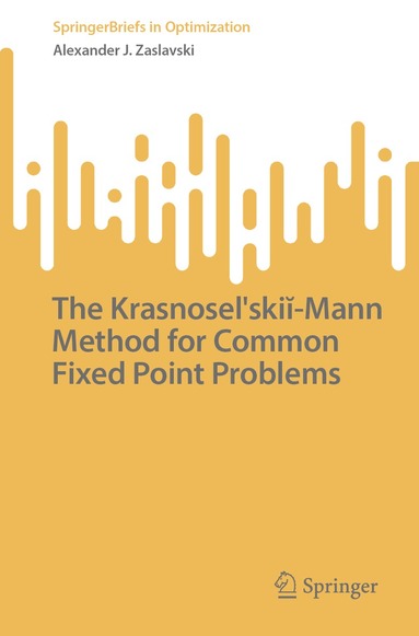 Alexander J. Zaslavski - Krasnoselskii-Mann Method for Common Fixed Point Problems, Häftad