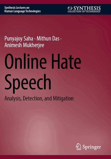 Punyajoy Saha, Mithun Das, Animesh Mukherjee - Online Hate Speech, Häftad