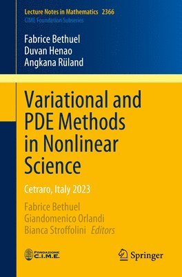 Variational and PDE Methods in Nonlinear Science 1