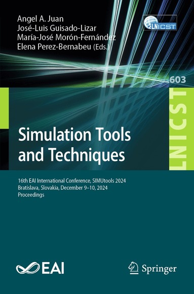 Angel A. Juan, José-Luis Guisado-Lizar, María-José Morón-Fernández, Elena Perez-Bernabeu - Simulation Tools and Techniques, Häftad