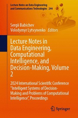 bokomslag Lecture Notes in Data Engineering, Computational Intelligence, and Decision-Making, Volume 2