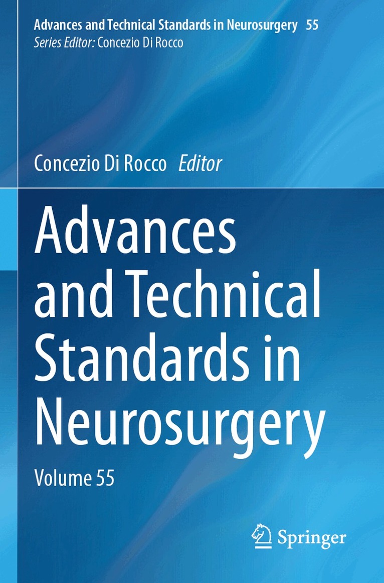 Concezio Di Rocco - Advances and Technical Standards in Neurosurgery, Häftad. Tillgänglighet: Lägg i varukorg