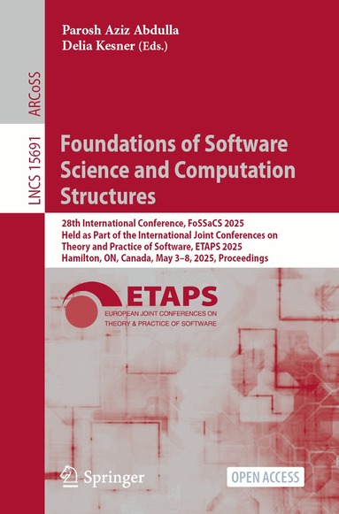 Parosh Aziz Abdulla, Delia Kesner - Foundations of Software Science and Computation Structures, Häftad