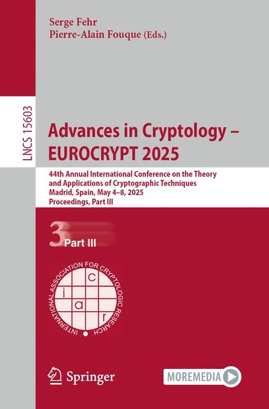 bokomslag Advances in Cryptology - EUROCRYPT 2025
