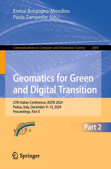 Enrico Borgogno-Mondino, Paola Zamperlin - Geomatics for Green and Digital Transition, Häftad