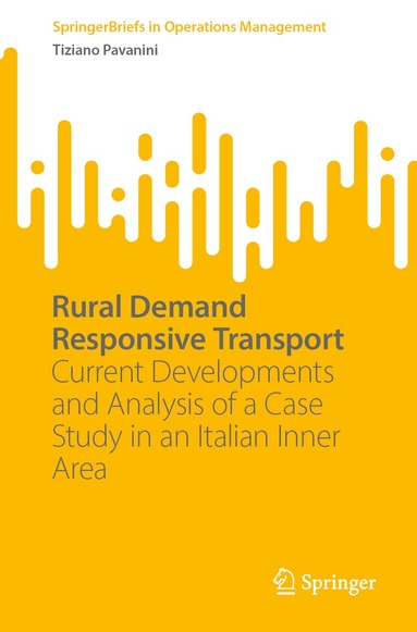 Tiziano Pavanini - Rural Demand Responsive Transport, Häftad