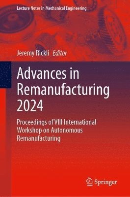bokomslag Advances in Remanufacturing 2024