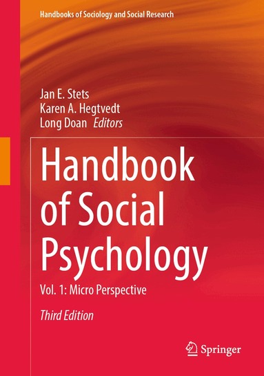 Jan E. Stets, Karen A. Hegtvedt, Long Doan - Handbook of Social Psychology, Inbunden