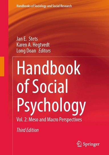 Jan E. Stets, Karen A. Hegtvedt, Long Doan - Handbook of Social Psychology, Inbunden