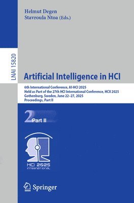 bokomslag Artificial Intelligence in HCI