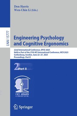 bokomslag Engineering Psychology and Cognitive Ergonomics