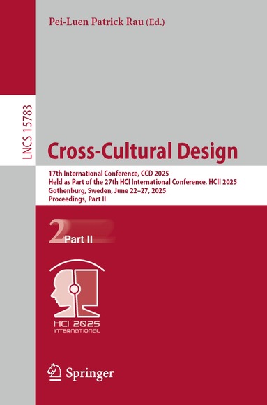 Pei-Luen Patrick Rau - Cross-Cultural Design, Häftad