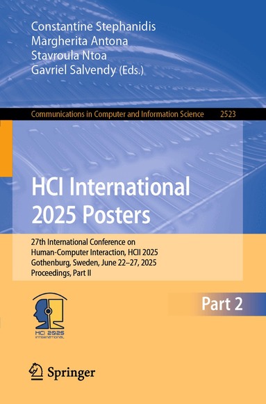 Constantine Stephanidis, Margherita Antona, Stavroula Ntoa, Gavriel Salvendy - HCI International 2025 Posters, Häftad