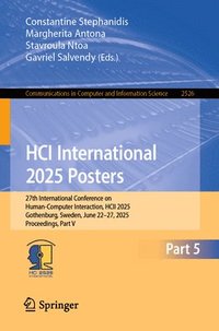 bokomslag HCI International 2025 Posters